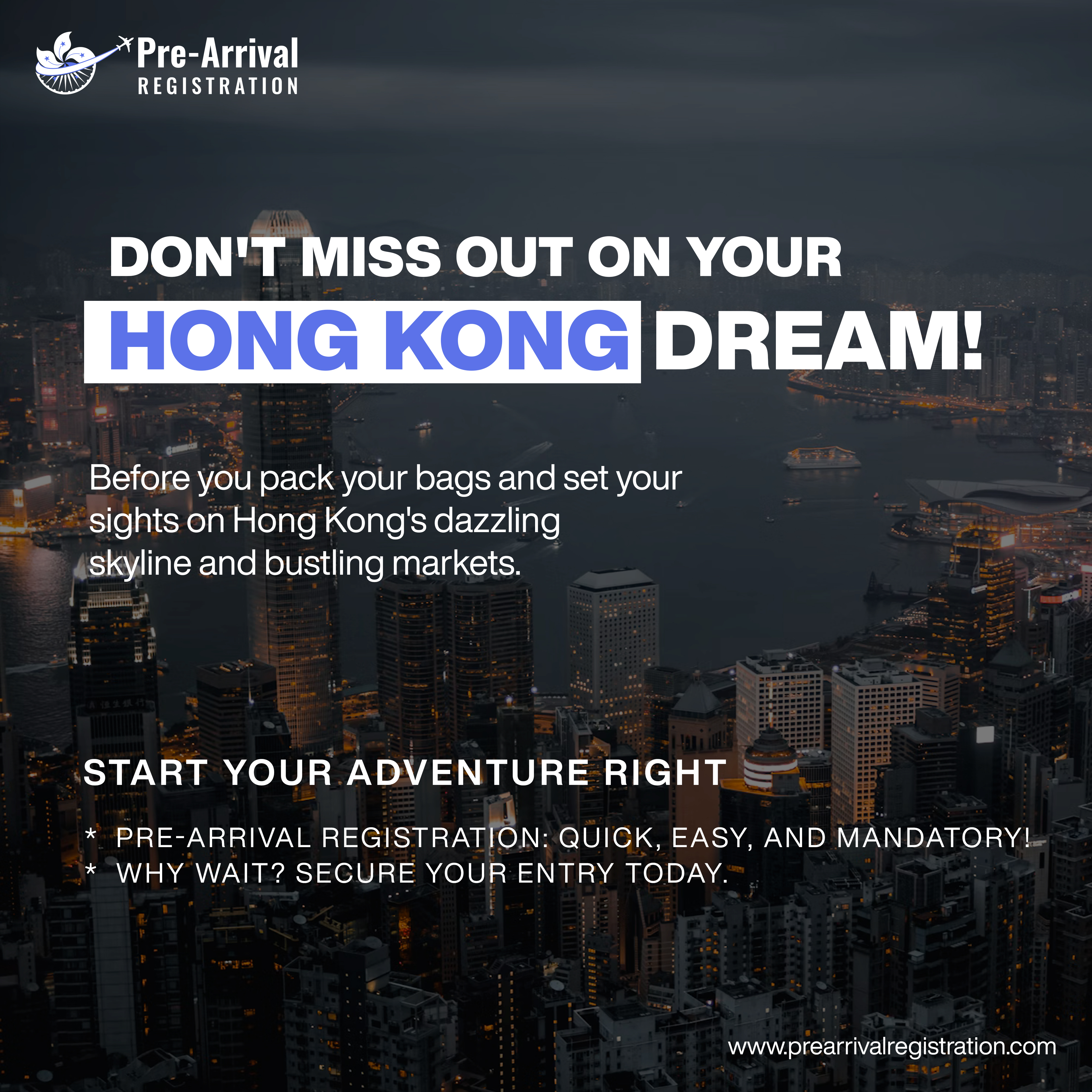Prearrival Registration For Hong Kong